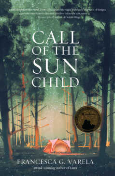 The cover of Francesca's dystopian cli-fi novel, Call of the Sun Child.