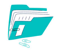 Clipart of a file folder