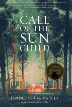 The cover of Francesca G. Varela's dystopian cli-fi novel, Call of the Sun Child.