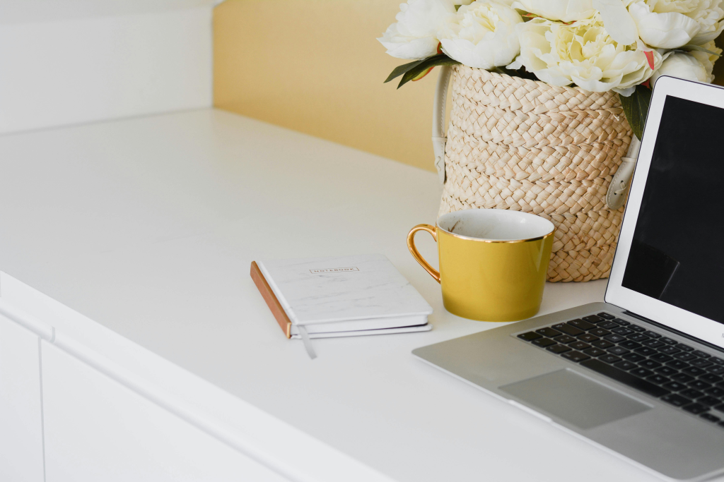 Desk Francesca Varela uses to write environmental fiction